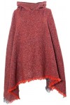 PADOLA Femme Sweats à capuche Tricot Poncho À Capuche Cape Crochet Frangé Tassel Châle Wrap Pull avec Finition et Franges Man