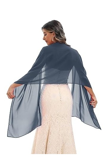 Domayking Chale Femme Mariage Écharpe Châle Étole Mariage Wrap Foulard Léger pour Soirée Cérémonies Fêtes Mariage Demoiselles