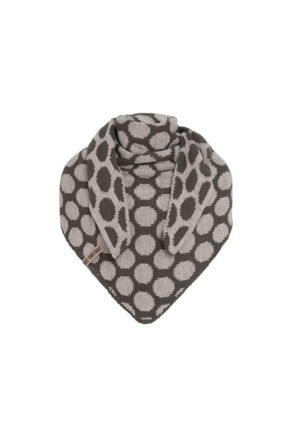Knit Factory - Liva Châle - Noir/Beige - 180x75 cm