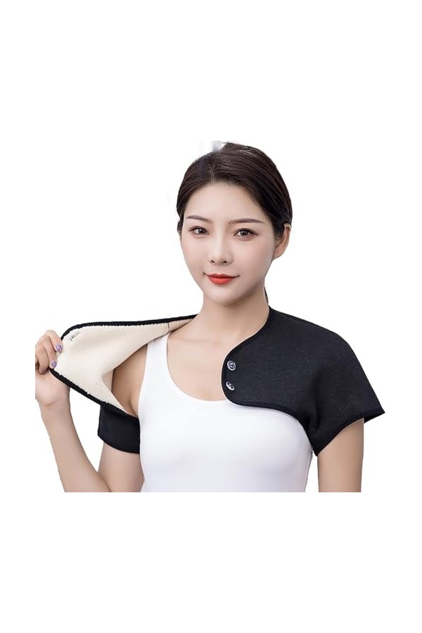 YJZQ Chauffe épaule Châle Chaud Protège épaule Sous Manteau Mini Veste pour Bureau Office Bandage dépaule Thermo Cape des ép