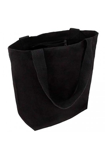 Cottonbagjoe Sac de transport élégant et spacieux - Avec poche intérieure, fermeture éclair et grand fond - Sac en coton - Sa