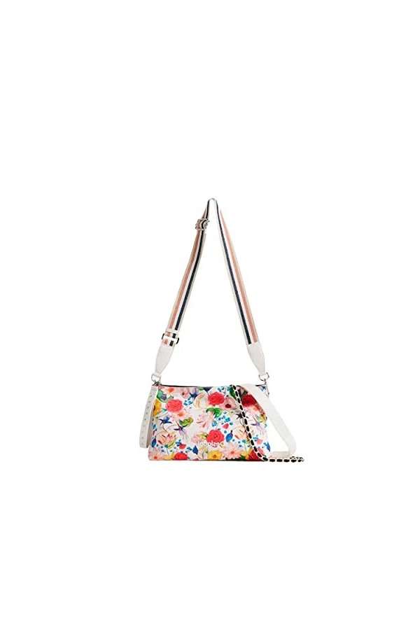 Desigual Bols_eterea White Dortmun, Across Body Bag Femme, Blanc, Taille Unique