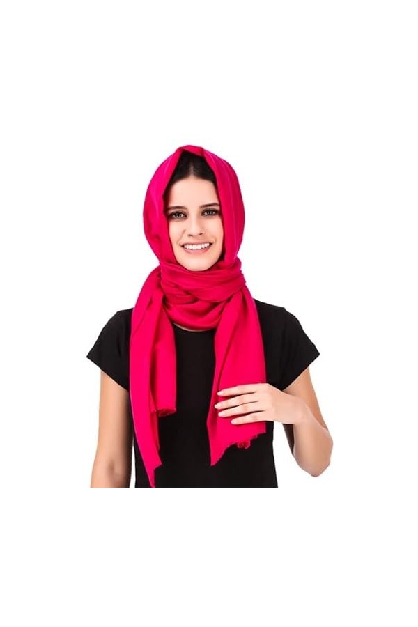 JR Shawls Foulards et enveloppements réversibles pour femmes de grande taille pour mariage dhiver cadeaux de mariée, Rose