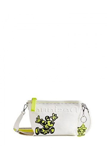 Desigual Bols_Mickey Calpe, Across Body Bag Femme, Blanc, Taille Unique