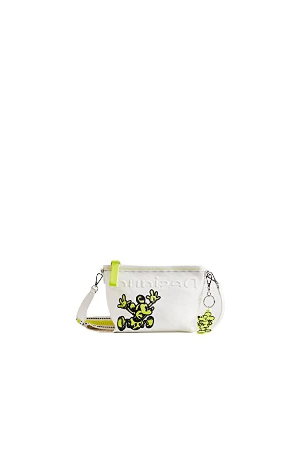 Desigual Bols_Mickey Calpe, Across Body Bag Femme, Blanc, Taille Unique