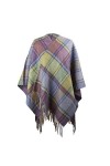 Heritage Traditions Cape écossaise en pure laine 120 x 130 cm - Violet - Taille unique