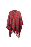 Heritage Traditions Cape écossaise en pure laine 120 x 130 cm - Violet - Taille unique
