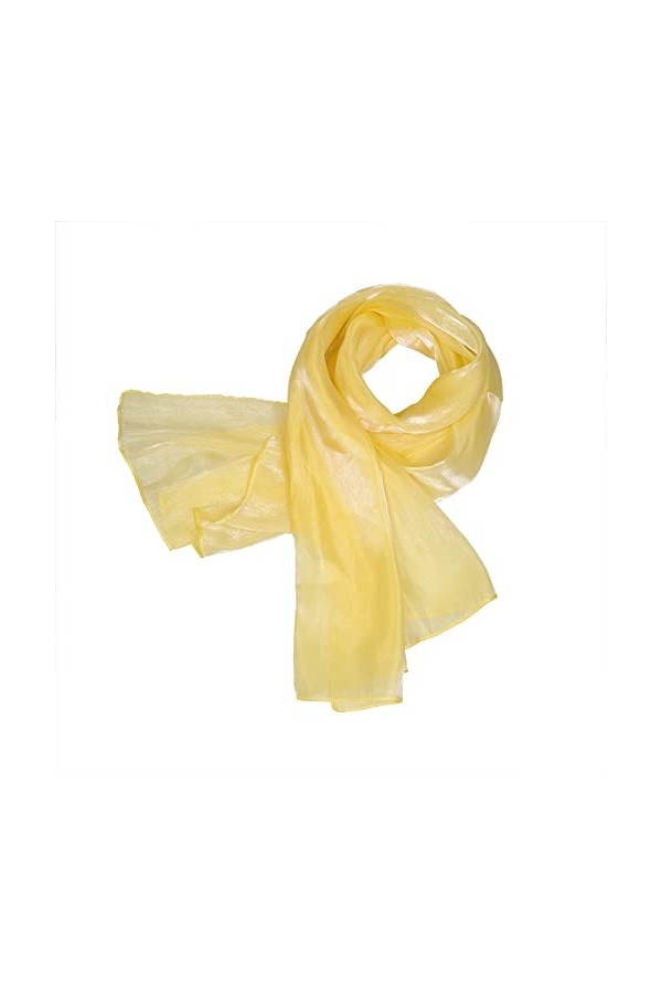 NiceYnn Elégant Echarpe Brillante Femme Châle Longue Foulard pour Mariage Cocktail Cérémonies Soirée Plage Bleu Royal