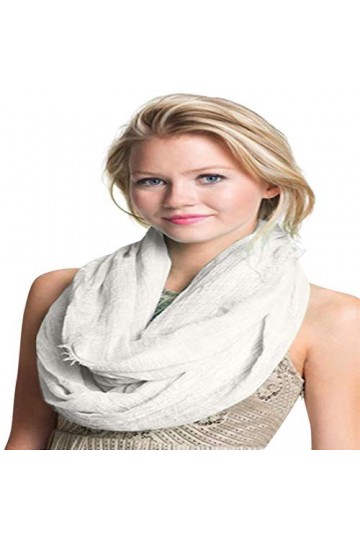 CJ Apparel Crème Mobius Infinity Scarf Secondes Snood Cowl Tube circulaire Eternity Châle Pashmina NOUVEAU