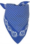 styleBREAKER Écharpe triangulaire pour dames en coton avec motif floral, écharpe multifonctionnelle, bandana 01016201, couleu