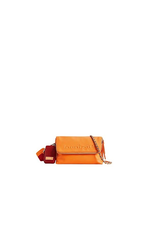 Desigual Venecia Half Logo Across Body Bag Orange