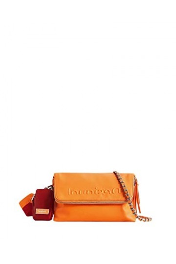 Desigual Venecia Half Logo Across Body Bag Orange