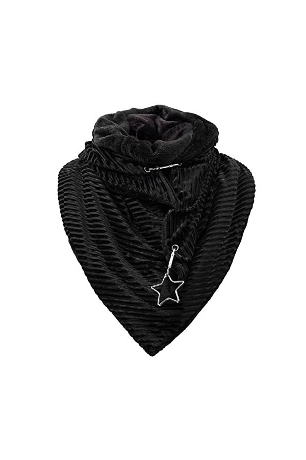 heekpek Écharpe Femme Mode Chic Foulards Châles Écharpe Chale Femme Wrap Écharpes Châles Couleur Unie Écharpe Chaud Rétro Aut