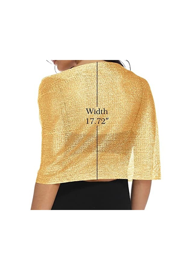 TSLRSA Top Tendance Belle Étole Femme Châle Wrap Écharpe Brillante - Cérémonies Soirée Fêtes Mariage Cérémonie Cocktail Bal d