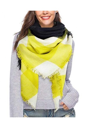 UMIPUBO Femme Longue Écharpe Châle XXL Écharpe Chale Femme Cachemire Chaud Automne Hiver Grand Plaid Tissu Glands Foulard Ve