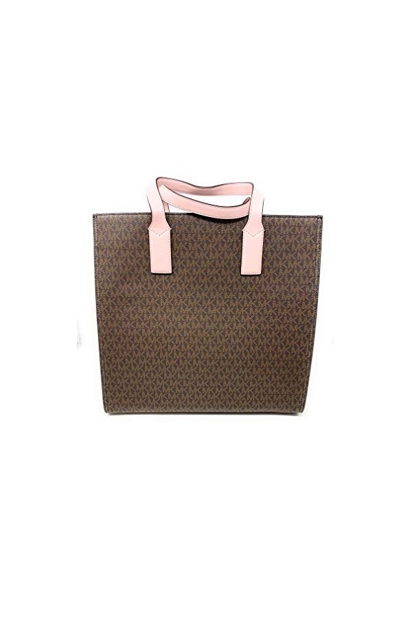 MICHAEL KORS KENLY LARGTE TOTE SHOULDER BAG SATCHEL POWDER BLUSH BROWN