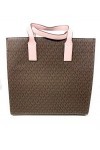 MICHAEL KORS KENLY LARGTE TOTE SHOULDER BAG SATCHEL POWDER BLUSH BROWN