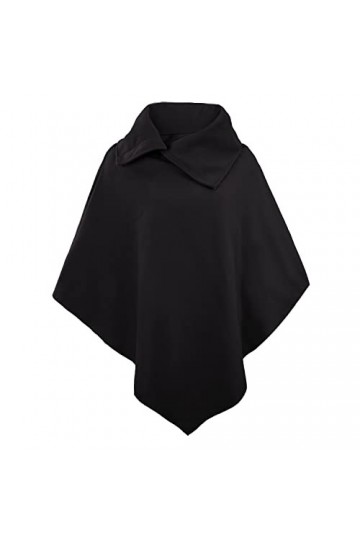Rayson Élégant Pull Poncho Cape Femme Pull Poncho à Polyvalent de Type Châle pour Femmes Chic Glamour Baggy Irrégulière Châle
