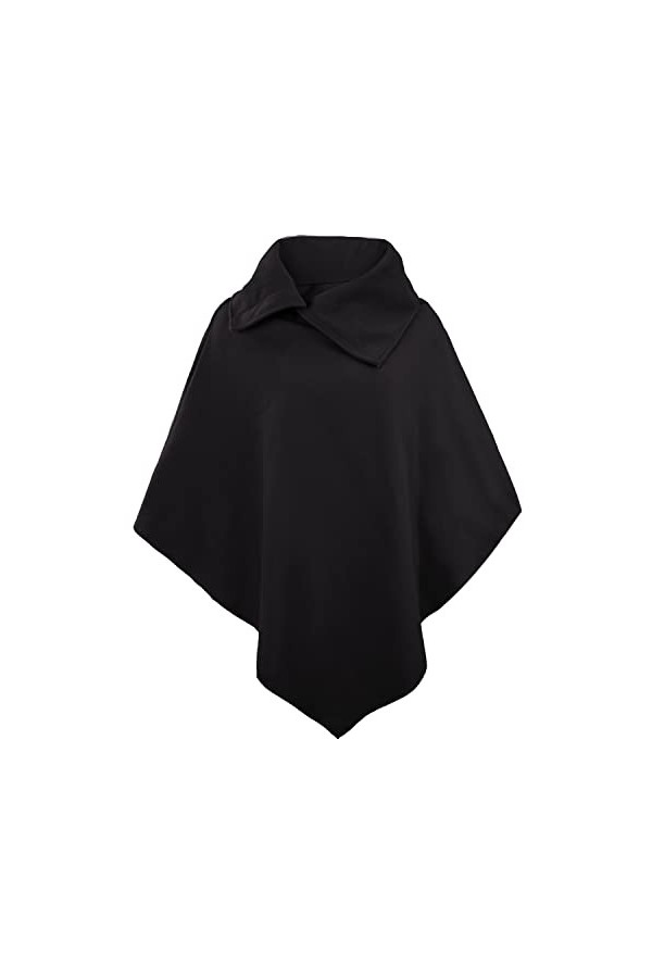 Rayson Élégant Pull Poncho Cape Femme Pull Poncho à Polyvalent de Type Châle pour Femmes Chic Glamour Baggy Irrégulière Châle