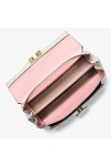 Michael Kors Lita Medium Two-Tone Logo Crossbody Bag, Powder Blush Multi