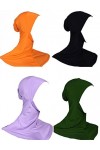 GladThink Femmes Musulmanes Mini Pleine Couvert Hijab Coiffure Foulard Islamique 4 Pièces Set No.8