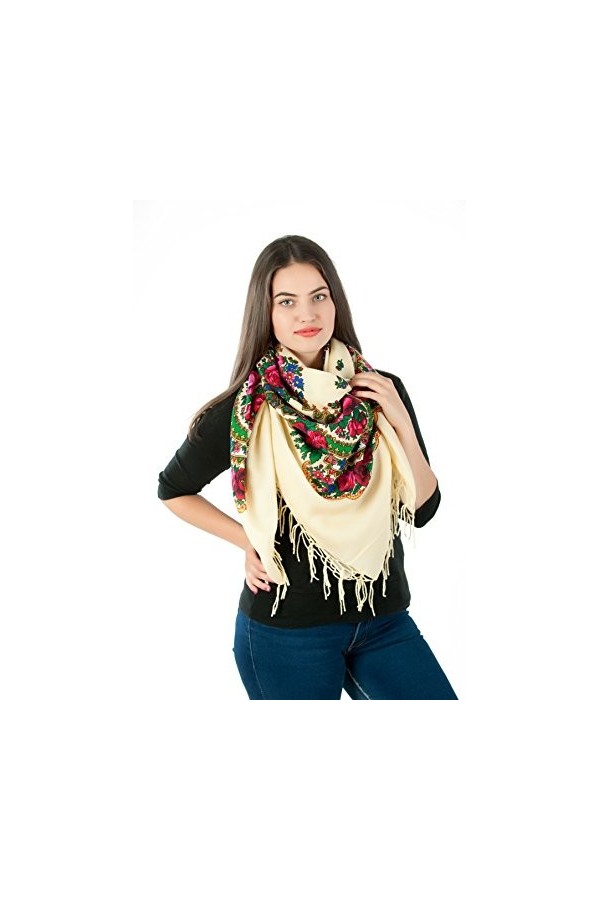 Supplied by Home Decor UK - Châle - Femme Ecru crème