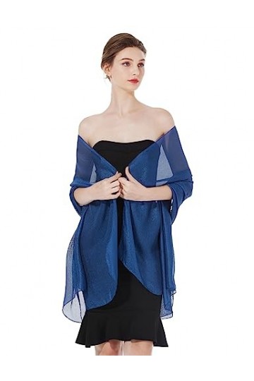 BEAUTELICATE Étole Châle de Femme Soyeuse Foulard Écharpe Scarf Brillante Légère Grande Taille Pour Mariage Dété Soirée&nbsp;Céré