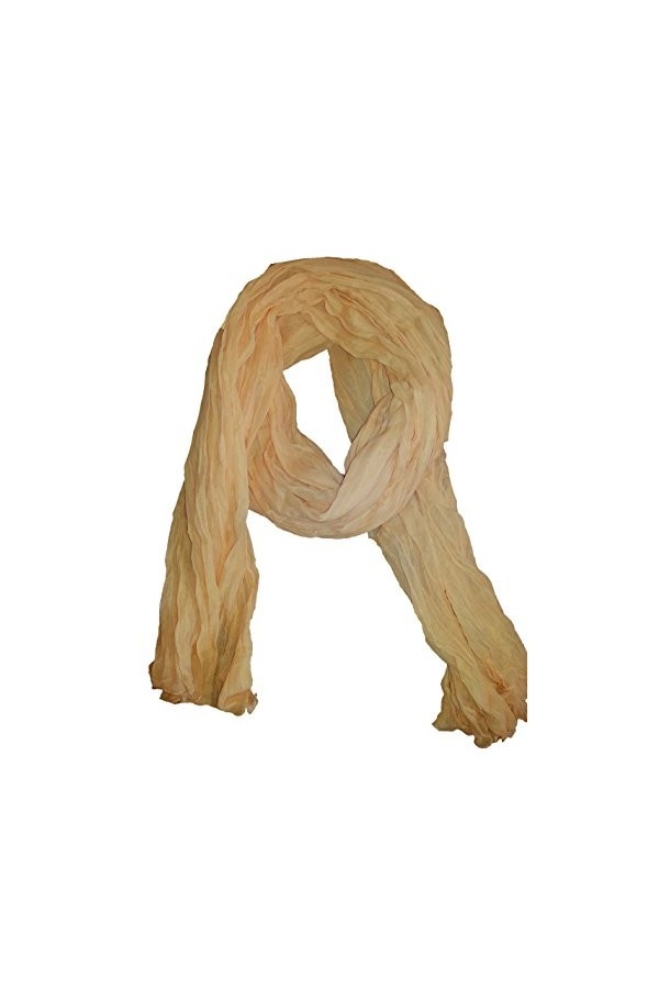 itendance Chèche Écharpe Double Très Long 3 Mètres 100% coton Foulard kaki