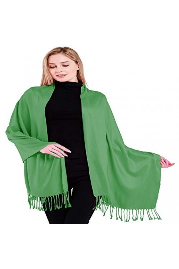 CJ Apparel Forêt Verte Solides Couleur Châle Secondes écharpe étole Wrap Châles Pashminas Nouvelle
