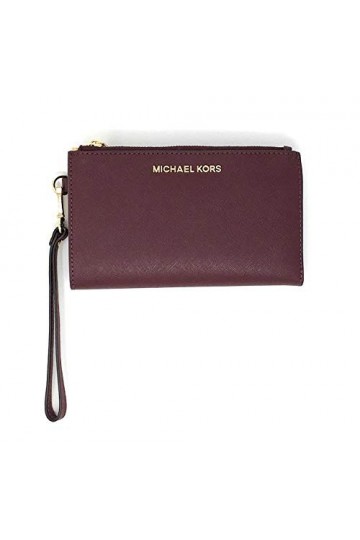 Michael Kors Womens Jet Set Travel Dbl Zip Wristlet