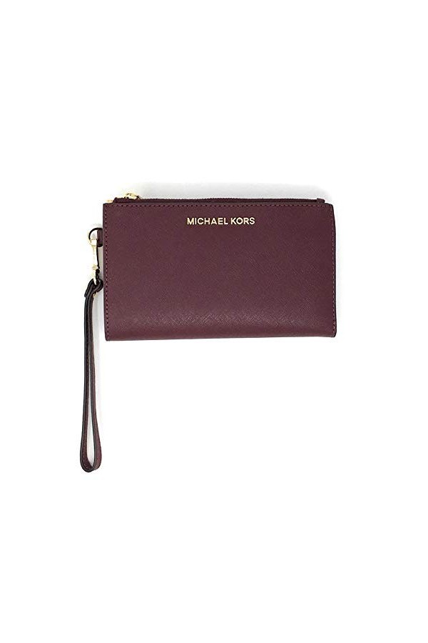 Michael Kors Womens Jet Set Travel Dbl Zip Wristlet