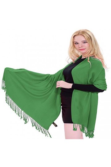 CJ Apparel Forêt Verte Couleur Unie Châle écharpe étole Wrap Châles Pashminas Nouvelle