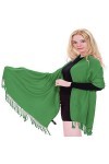 CJ Apparel Forêt Verte Couleur Unie Châle écharpe étole Wrap Châles Pashminas Nouvelle