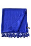 CJ Apparel Bleu Fédéral Solides Couleur Châle Secondes écharpe étole Wrap Châles Pashminas Nouvelle
