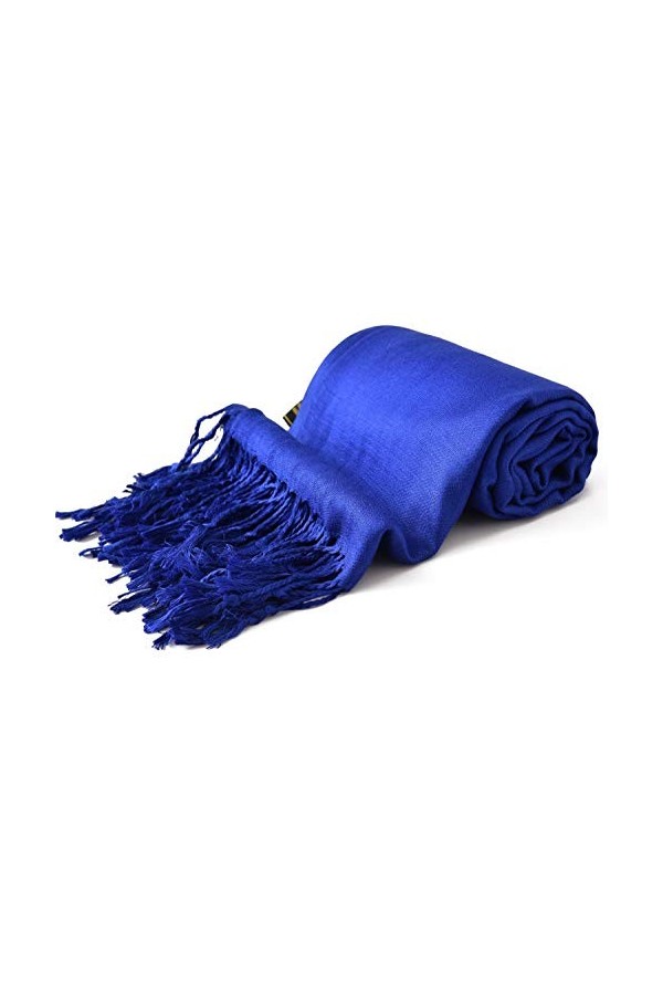 CJ Apparel Bleu Fédéral Solides Couleur Châle Secondes écharpe étole Wrap Châles Pashminas Nouvelle
