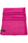 CJ Apparel Rose Chaud Echarpe de Pashmina en Châle Népalaise Solide Couleur Unie Conception Wrap Étole Secondes