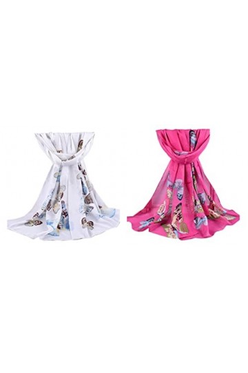 HerHisItsChic Écharpe en mousseline de soie légère pour femme 160 x 50 cm, Style 13, XL