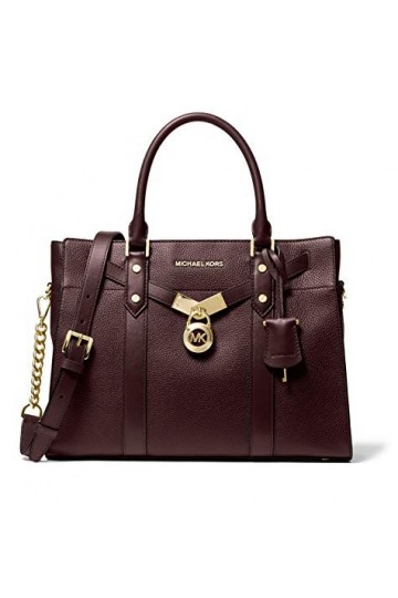 Michael Kors Nouveau Hamilton Grande sacoche, Barolo, Large
