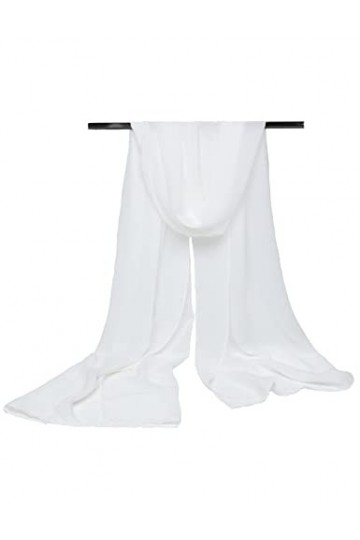 BEAUTELICATE Châle Étole En Mousseline De Soie Écharpe Foulard Léger Pour Mariage D’été Soirée&nbsp;Cérémonie&nbsp;Femme Mariée Demoise