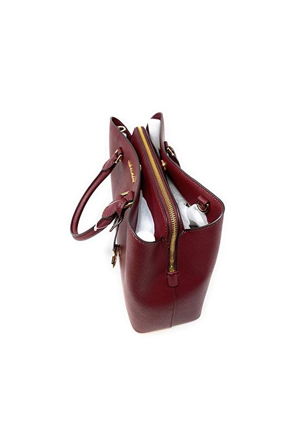 Michael Kors Savannah Saffiano Leather Large Satchel Crossbody Bag Purse Handbag