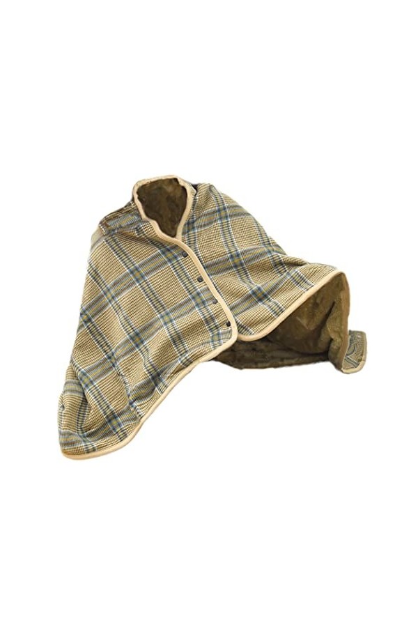 Buicare Poncho Femme Cape Cardigan en Flanelle Châle Ouvert Devant à Boucles Écharpe Couverture Chaude Automne/Hiver Châleure