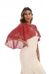 Keivvsh Châle pour femme en mousseline de soie Pashmina pour robe de mariage, de soirée et occasions formelles, Dentelle blan