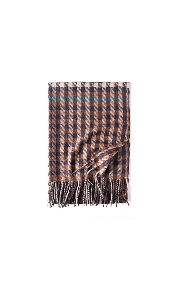 Femme Écharpe Tissé Longue Écharpe Élégante Etole avec Franges Écharpe en Imitation Cachemire Mode Chaud Écharpe dhiver Clas