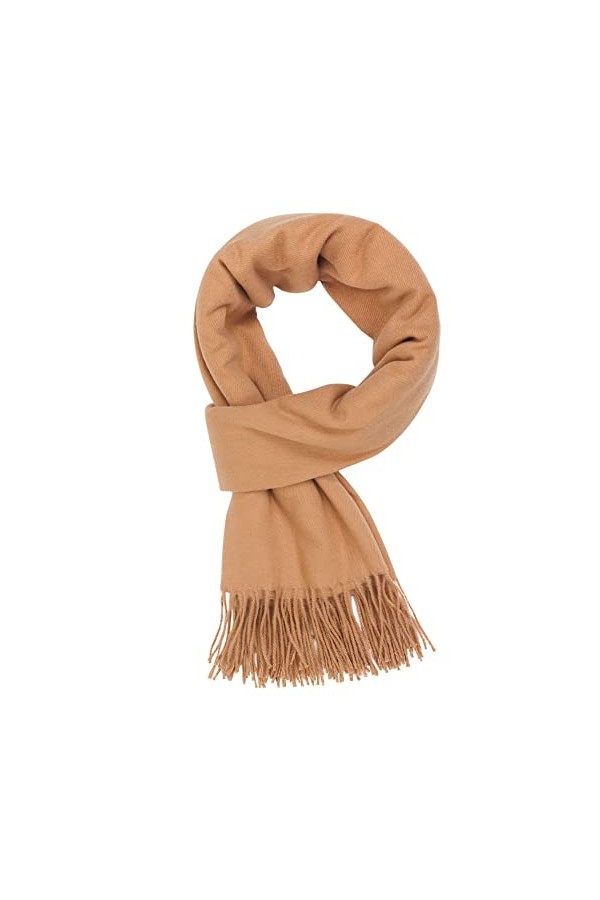 Femme Écharpe Tissée Grande Écharpe Longue en Imitation Cachemire Large Écharpe Etoleavec Franges Élégante Écharpe dhiver Mo