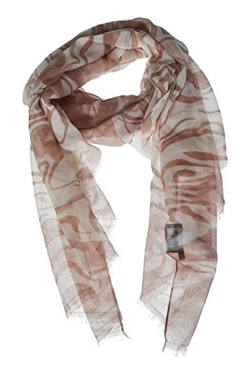 Pieces PCHENRI Long Scarf Box Écharpe, Misty Rose/AOP:Wild Lines, Taille Unique Femme