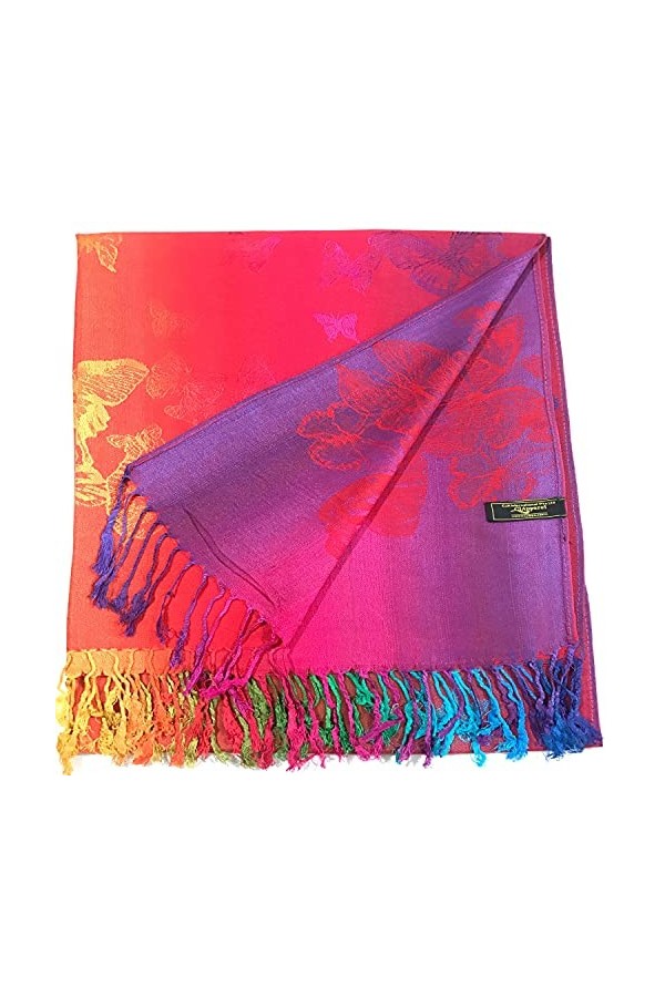 CJ Apparel Orange Châle écharpe étole Wrap Châles Pashminas Nouvelle