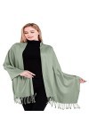 CJ Apparel Vert Clair Solides Couleur Châle Secondes écharpe étole Wrap Châles Pashminas Nouvelle 80+ Couleurs