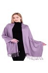 CJ Apparel Lilas Solides Couleur Châle Secondes écharpe étole Wrap Châles Pashminas Nouvelle 80+ Couleurs