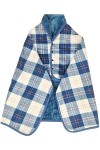 Yutdeng Poncho Polaire Femme Plaid Châle Chaud dhiver Écharpe Cape avec Boutons Cardigan en Flanelle Épaisse Châle Ouvert De