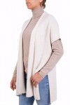 Cape de veste mixte cachemire femme fabriquée en Italie laine mérinos cachemire noir beige blanc bleu rose tricot châle éléga